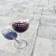 Look at the shadows to see this glass of Cabernet Franc showing its legs.