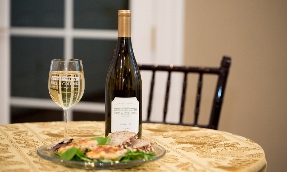 wine bottle on fancy table